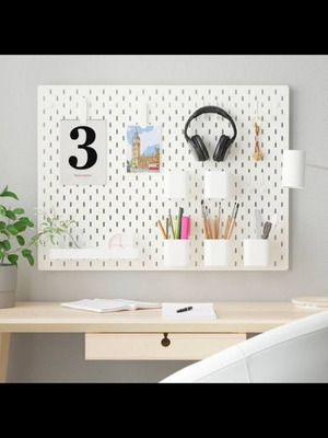 Skadis IKEA set of 13 steel containers new for wall organization