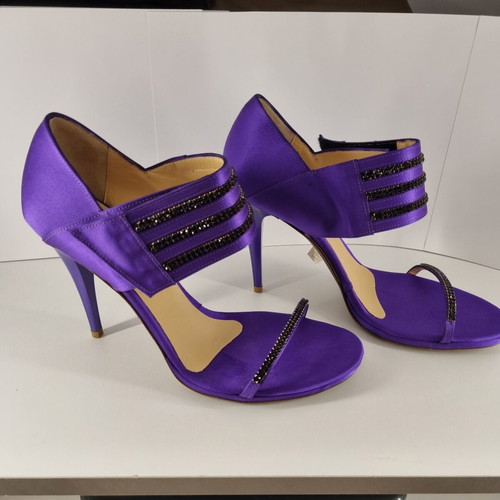 Tiffi women's purple sandals with Swarovski elements, new, size 39