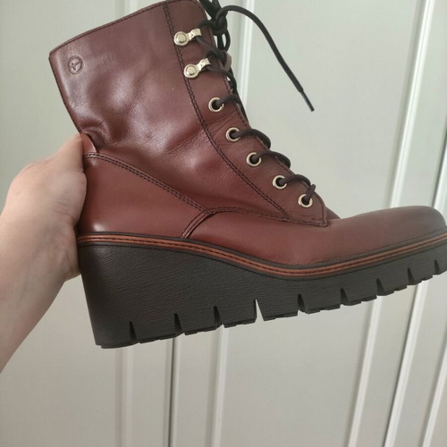 Tamaris ankle boots like new, genuine leather, size 38, brown