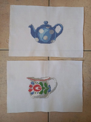 Handmade embroidery new, for pillow or frame