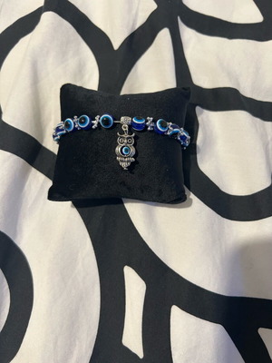 Unisex handmade bracelet new with evil eye and owl design
