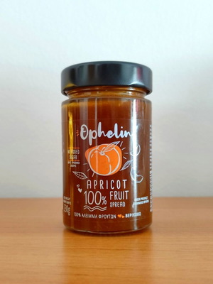 Apricot jam without added sugar new, 230g premium Greek product