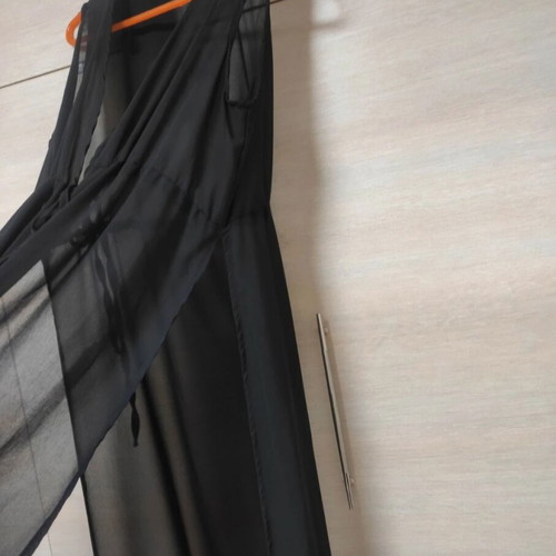 Brand new - Long sleeveless kimono coat beach coverup summer sarong slit