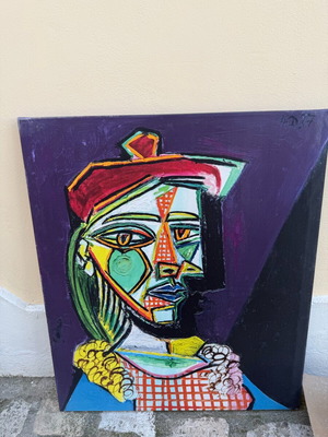 Canvas painting like new, size 0.80x1.20