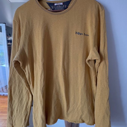 Hilfiger Denim XL Mustard Sweater used, 100% cotton