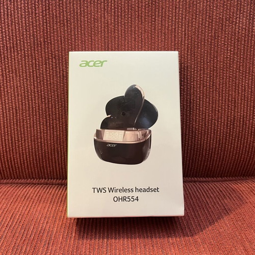 Acer OHR554 TWS Bluetooth Earbuds brand new, sealed, black