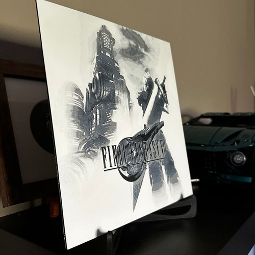 3d embossed image Final Fantasy VII new, 22.5x22.5 cm