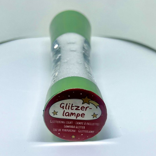 Decorative LED lamp mini glitter Moses green, like new