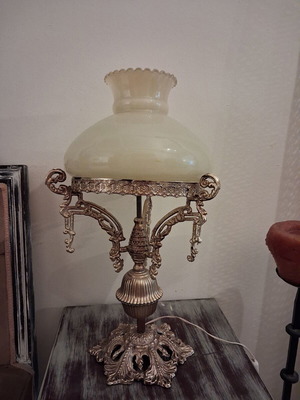 Opaline lamp used, 1970s