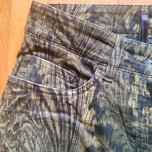 Madeleine paisley trousers in stretch velvety fabric like new