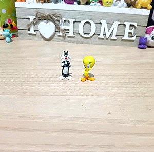 looney tunes chupa chups tweety bird and silvester ( τουιτι, σιλβεστρο, μινιατούρες, φιγούρες, μικρές φιγούρες, παιχνίδια, παιχνίδια έκπληξη, λουνει τιουνς, τσουπα τσουπς, ζωακια, κούκλες, γάτα, ζώα )