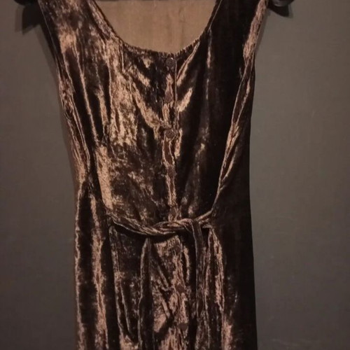 Boho brown dress used, adjustable, size M