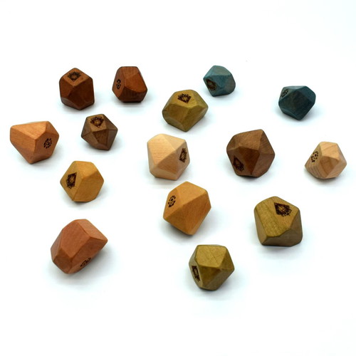Mini Diamonds Wooden Balance Game new, 15 pieces, colorful