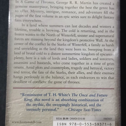 Game of Thrones book used, English