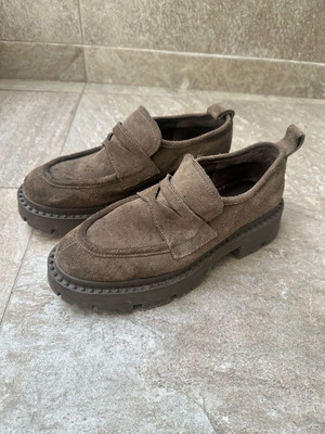 Ash khaki leather loafers like new, size 40