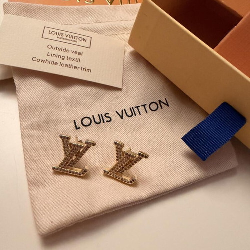 Louis Vuitton earrings gold tone new