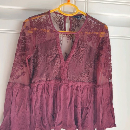American Eagle blouse small like new, brown