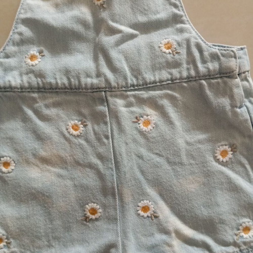 Denim overall girl 9-12 months used