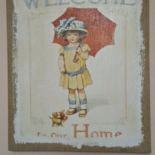 Vintage trimar welcome frames set of 2, new