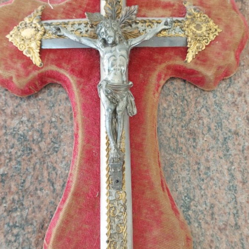 Old crucifix with decorative mount