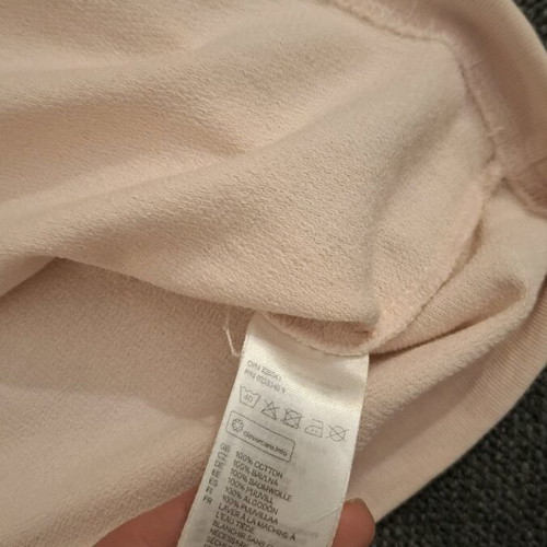 Oversized crop top H&M pastel pink like new