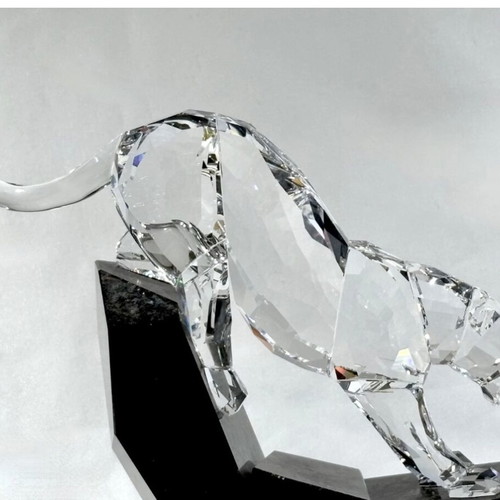 Swarovski Soulmates Panther Clear crystal sculpture like new
