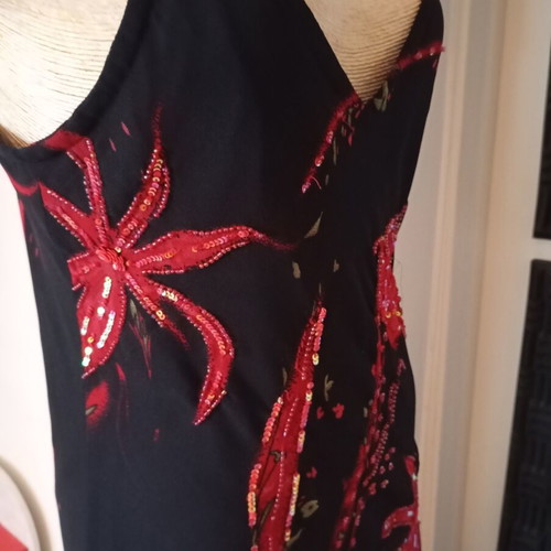 Casamia women's dress like new, black coral, size M/L