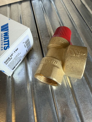 WATTS safety valve 3 bar 3/4 inch