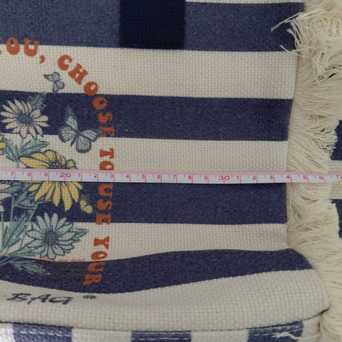 Bag to Bag shoulder bag new, blue cotton beach and city