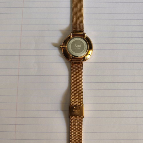 Jcou women's watch new, gold color