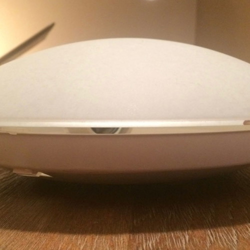 2 x CEILING LIGHTS/25cm - WHITE