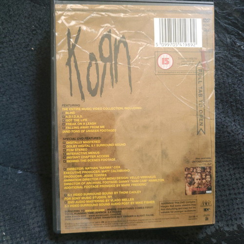 Korn Deuce DVD used in excellent condition