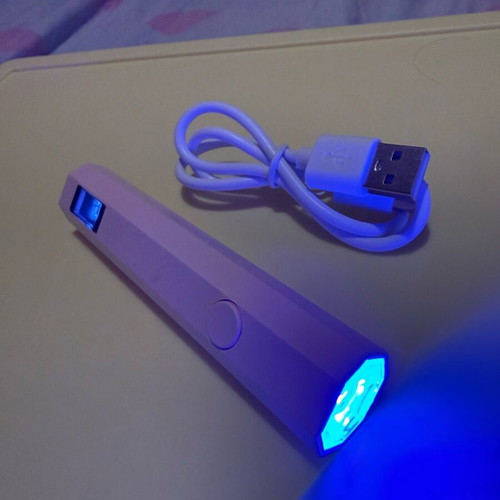 Mini UV Nail Lamp USB Pink new