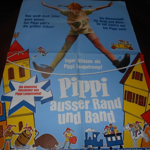 Pippi Longstocking poster used 60x80cm
