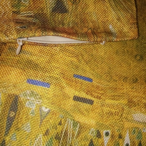 Pillowcase with Gustav Klimt painting design new, 43x43 cm