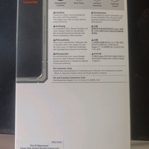 Samsung A52 case for screen glass alignment like new