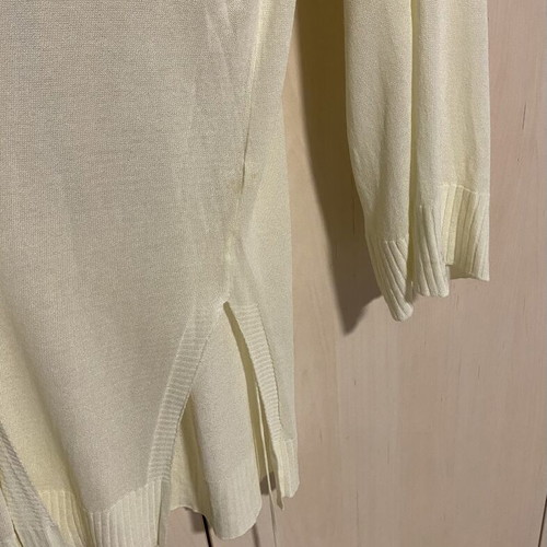 Rococo cardigan new, yellow, sizes S/M, 3/4 sleeve, long and airy