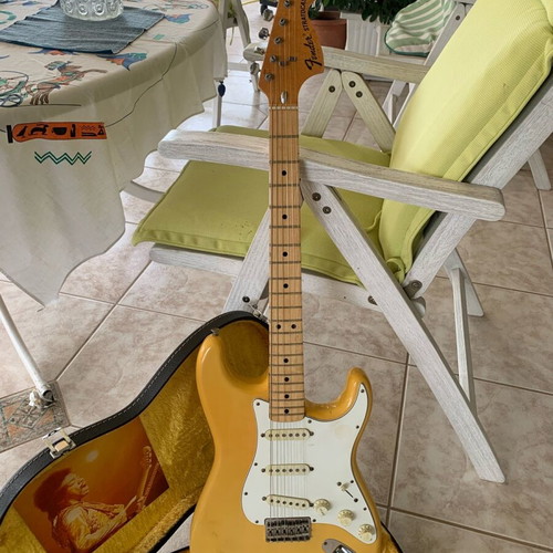 Fender Stratocaster USA Hard Tail used, rare see-through color