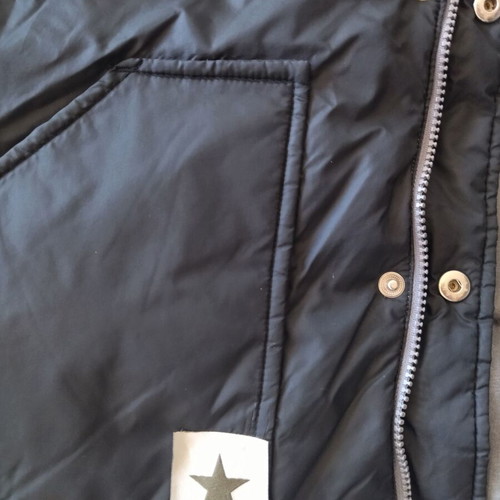 Men's reversible jacket like new, gray and black, down-filled