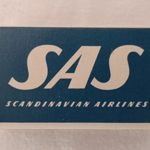 SAS Scandinavian Airlines vintage matchbox set of 3 used from 1960s