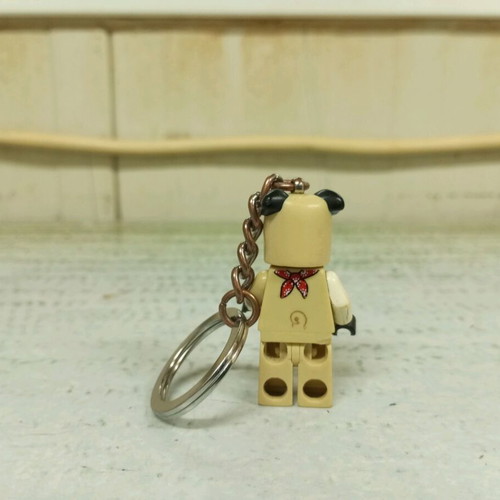 Lego dog keychain used, rare