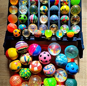 62x Τρελόμπαλες Τρελομπαλάκια Bouncy Balls