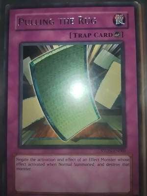 Pulling the Rug Yu-Gi-Oh! card used, rare for deck