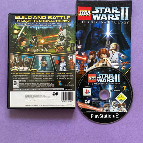 Lego Star Wars II The Original Trilogy PS2 game used, good condition