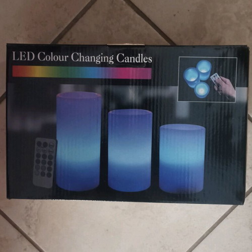 Battery-operated candles new, color changing with remote control