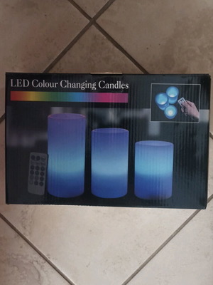 Battery-operated candles new, color changing with remote control