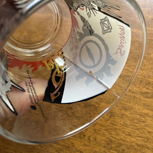 Nutella The Lord of the Rings Sauron glass used, 2003 collectible