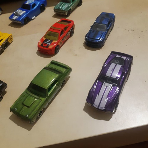 Pack of 11 muscle and racing toy cars