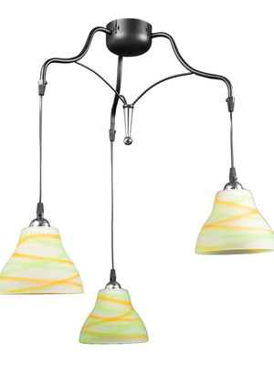 Μοντέρνο ορειχάλκινο φωτιστικό καινούργιο με 3 φώτα ρυθμιζόμενο ύψος