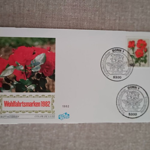 Set of 4 first day cover envelopes Germany stamps 14-10-1982 new